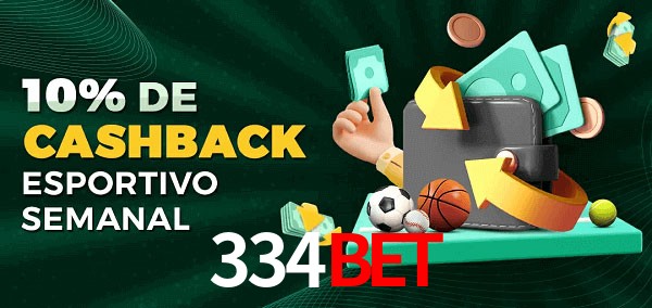 10% de bônus de cashback na 334bet